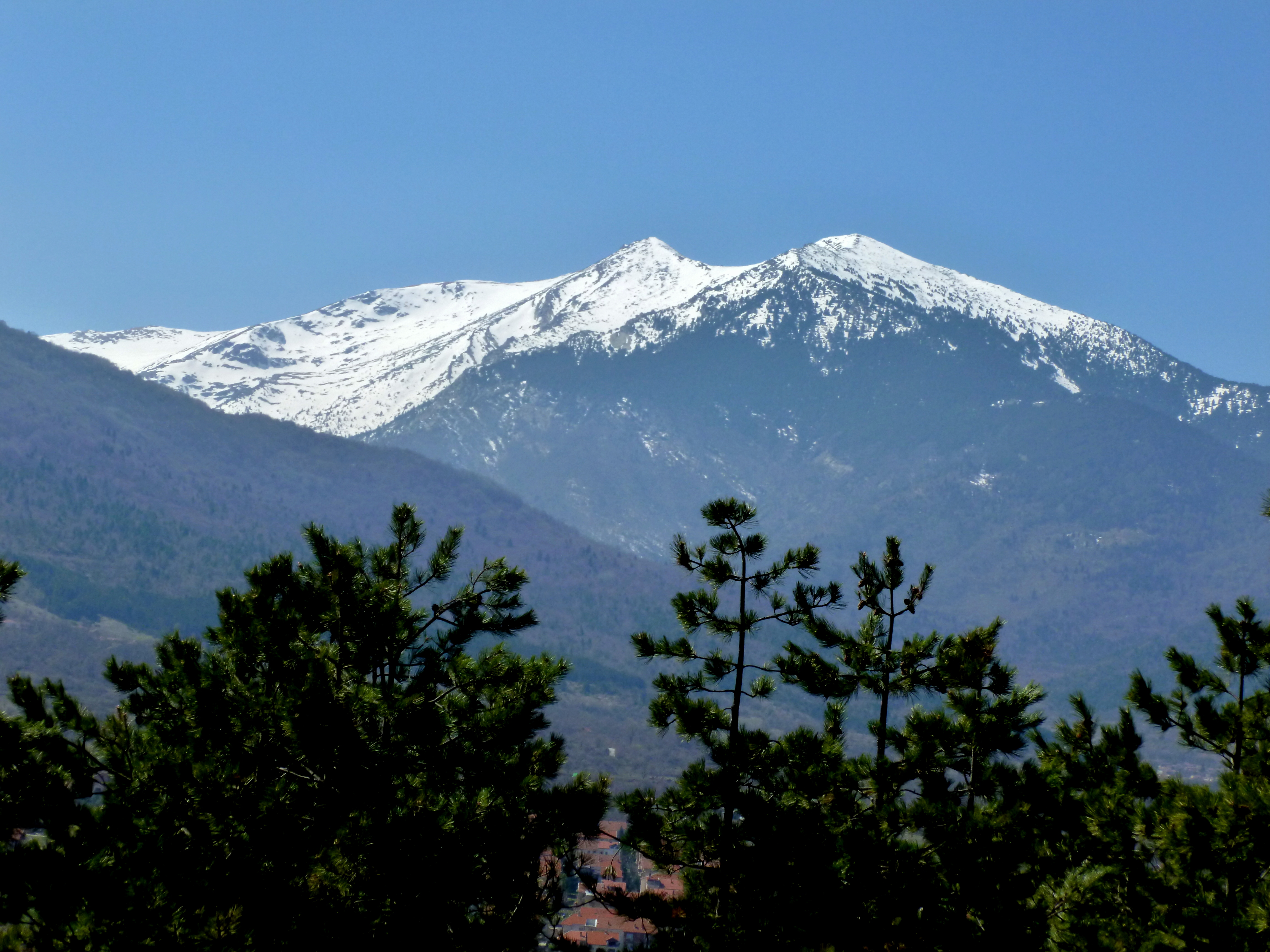 Пелистер Pelister Битола overlooking Bitola Baba mountain snow capped peak